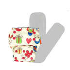 Kindermum Nano Aio Cloth Diaper With 2 Organic Cotton Inserts- Baby Doodle For Kids | Grocsy