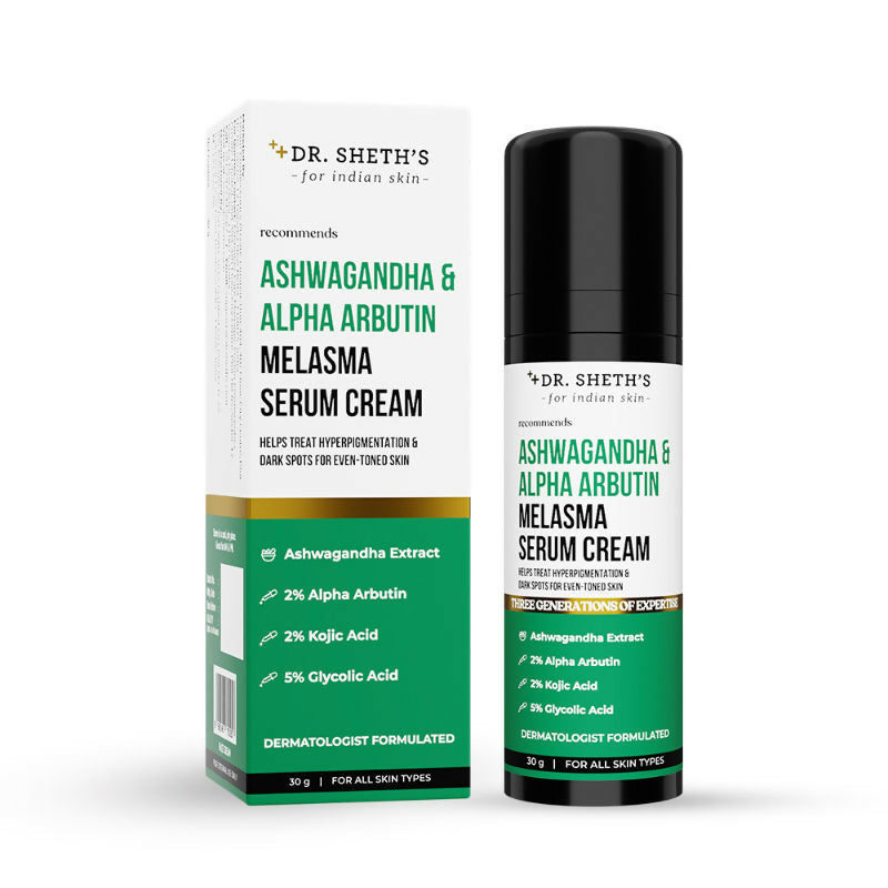 Dr. Sheth's Ashwagandha & Alpha Arbutin Melasma Serum | Grocsy
