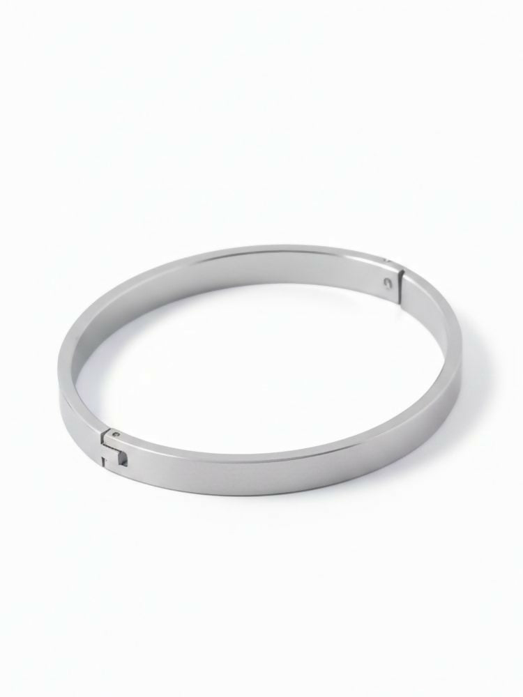 NVR Men's Silver Kada Bracelet | Grocsy