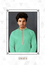 Joban Fashion C.Green Cotton Kurta Pyjama | Grocsy