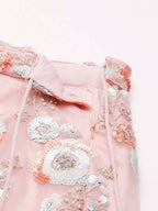 House of Panchhi Pink Net Sequins and Zarkan embroidery Lehenga choli & Dupatta | Grocsy