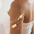 Joban Fashion Golden Alloy Stylish Kada Bajuband Bracelet Armlet For Women And Girls | Grocsy