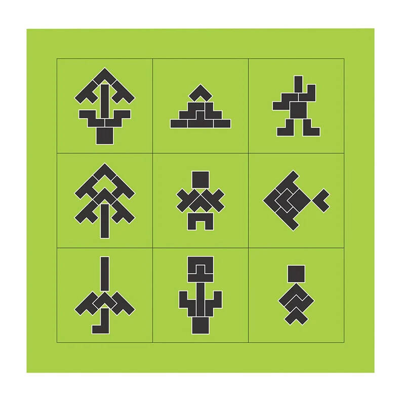 Kraftsman Wooden Tetris Jigsaw Puzzle Board | Made In India (Tetris Board) | Grocsy