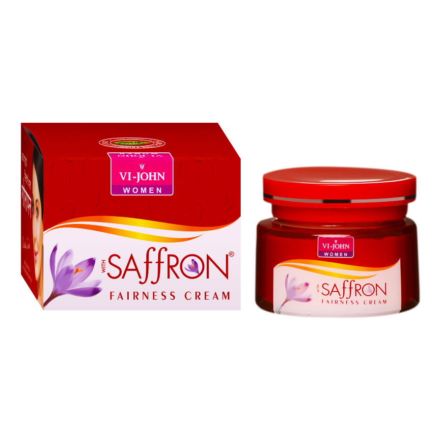 VI-JOHN Women Saffron Advance Skin Fairness Cream with Vitamin E & Mulberry Extracts | Grocsy