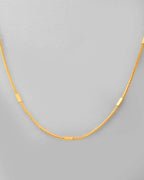 VOJ Women Gold-Polished Self Designed Pipe Chain | Grocsy