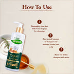 VI-JOHN Prakritik Yogurt & Honey Shampoo Cleanses Scalp, Made With 100% Natural Bio Actives | Grocsy