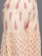 Ahalyaa Women's Traditional wear Co-ords - Tan | Grocsy