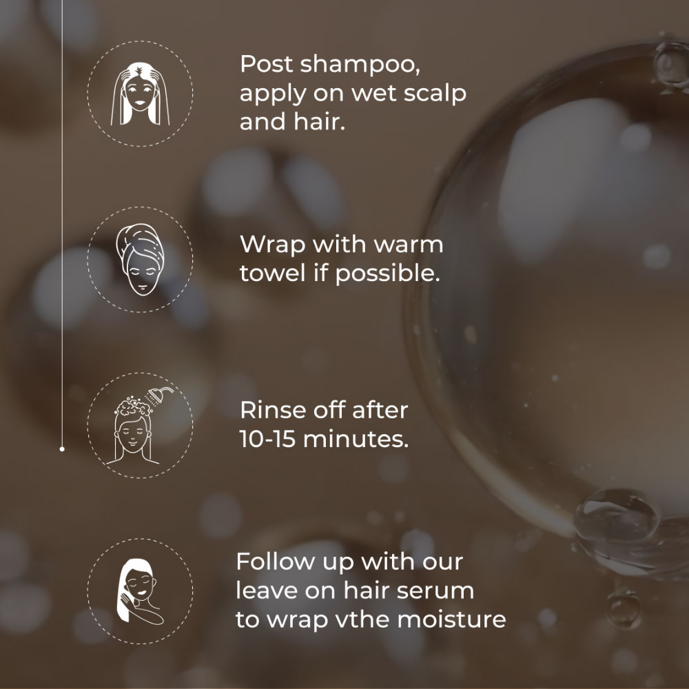 Green And Beige Nutrisum Mask Scalp & Hair Strengthening + Smoothening | Grocsy