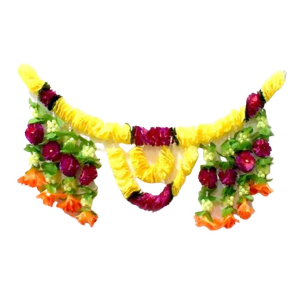 Puja N Pujari Home Door Artificial Flower Toran | Grocsy
