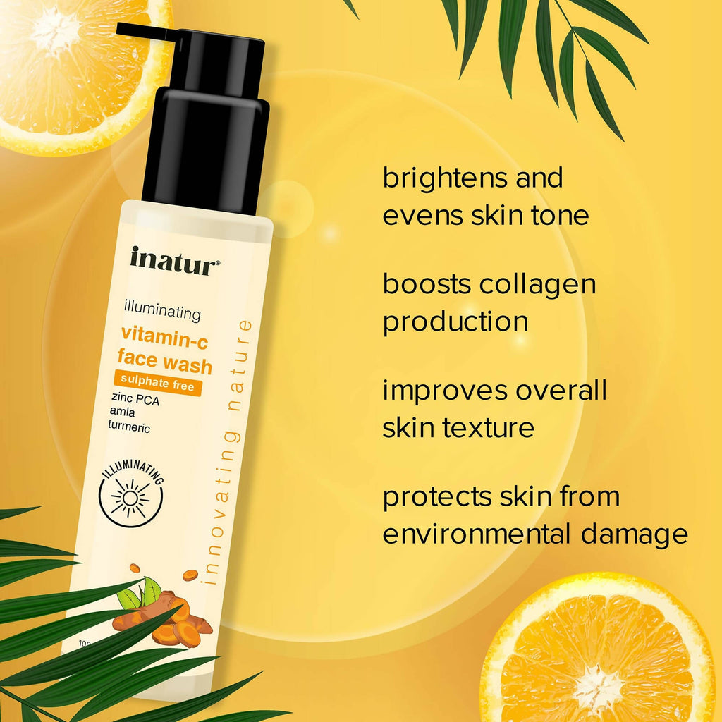 Inatur Vitamin C Face Wash | Grocsy