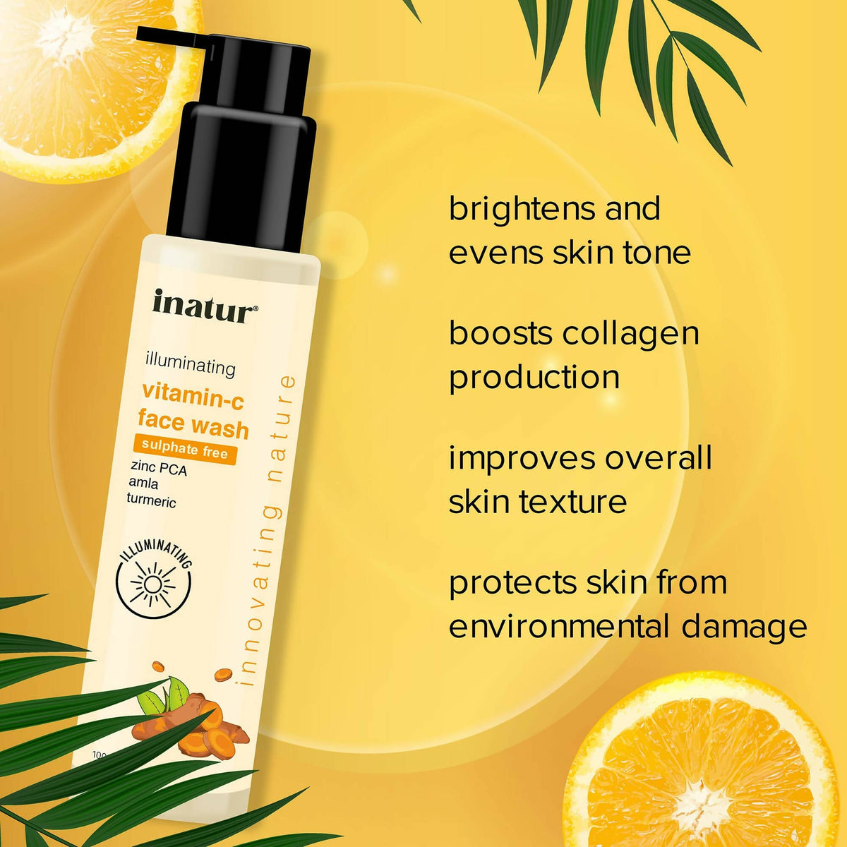 Inatur Vitamin C Face Wash | Grocsy