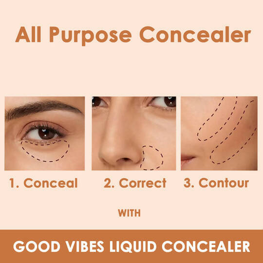 Good Vibes HydraGlow Liquid Concealer - Coffee 65 | Grocsy