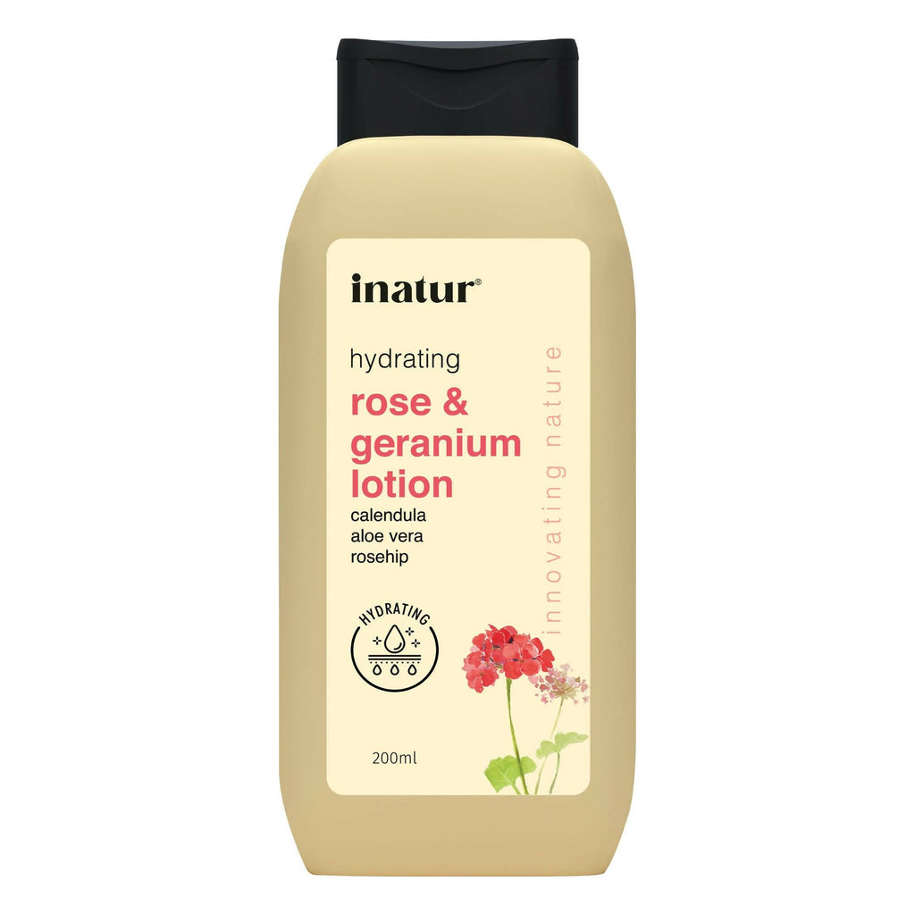 Inatur Rose and Geranium Lotion | Grocsy