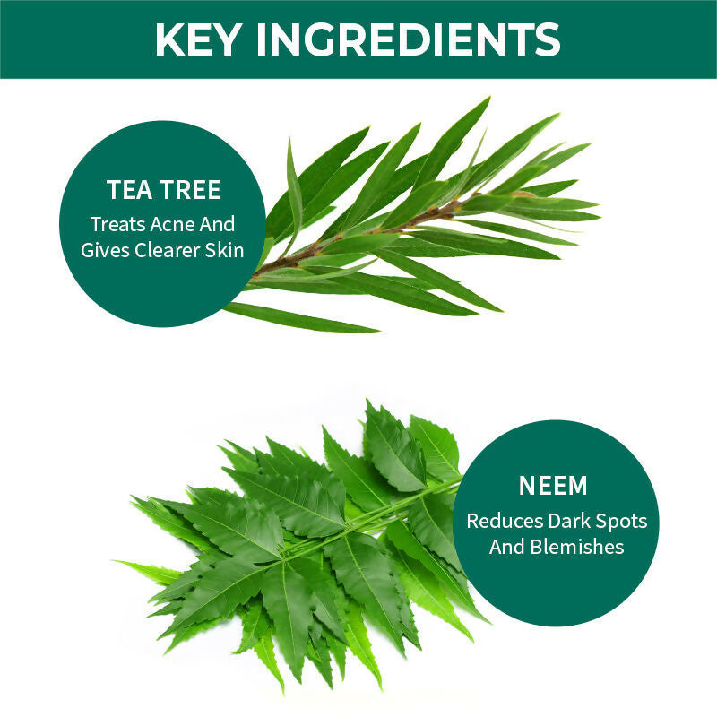 Nykaa Naturals Tea Tree & Neem Purifying Face Wash for Acne | Grocsy