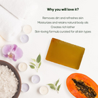 LA Organo Papaya Handmade Natural Bath Soap | Grocsy