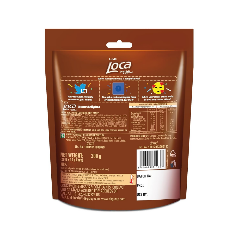 LuvIt. Loca Chocolate Caramel Bar | Grocsy