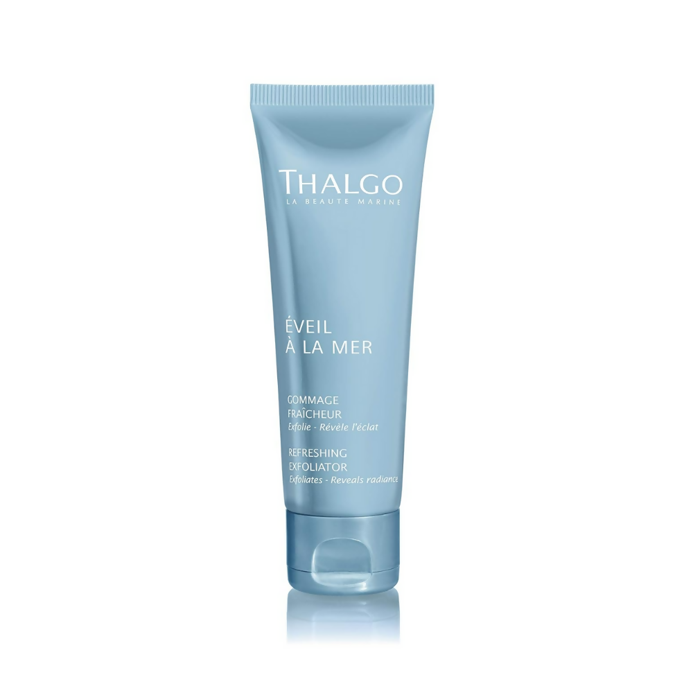 Thalgo Refreshing Exfoliator – Energizing Face Scrub with Diatomaceous Earth & Almond Shell for Oily Skin | Grocsy