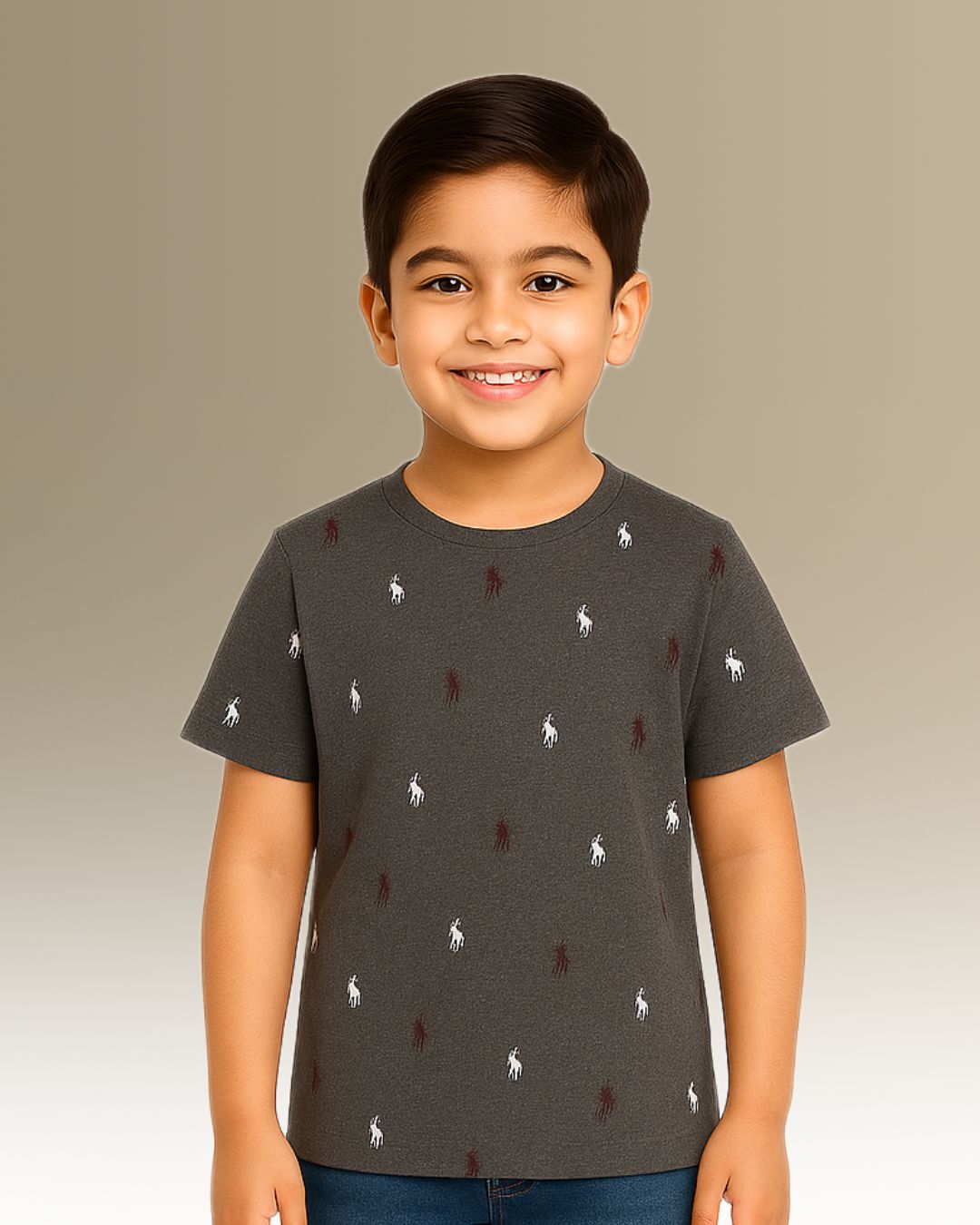 Chilins Kids Boy's Girls Regular Fit T-Shirt | Grocsy