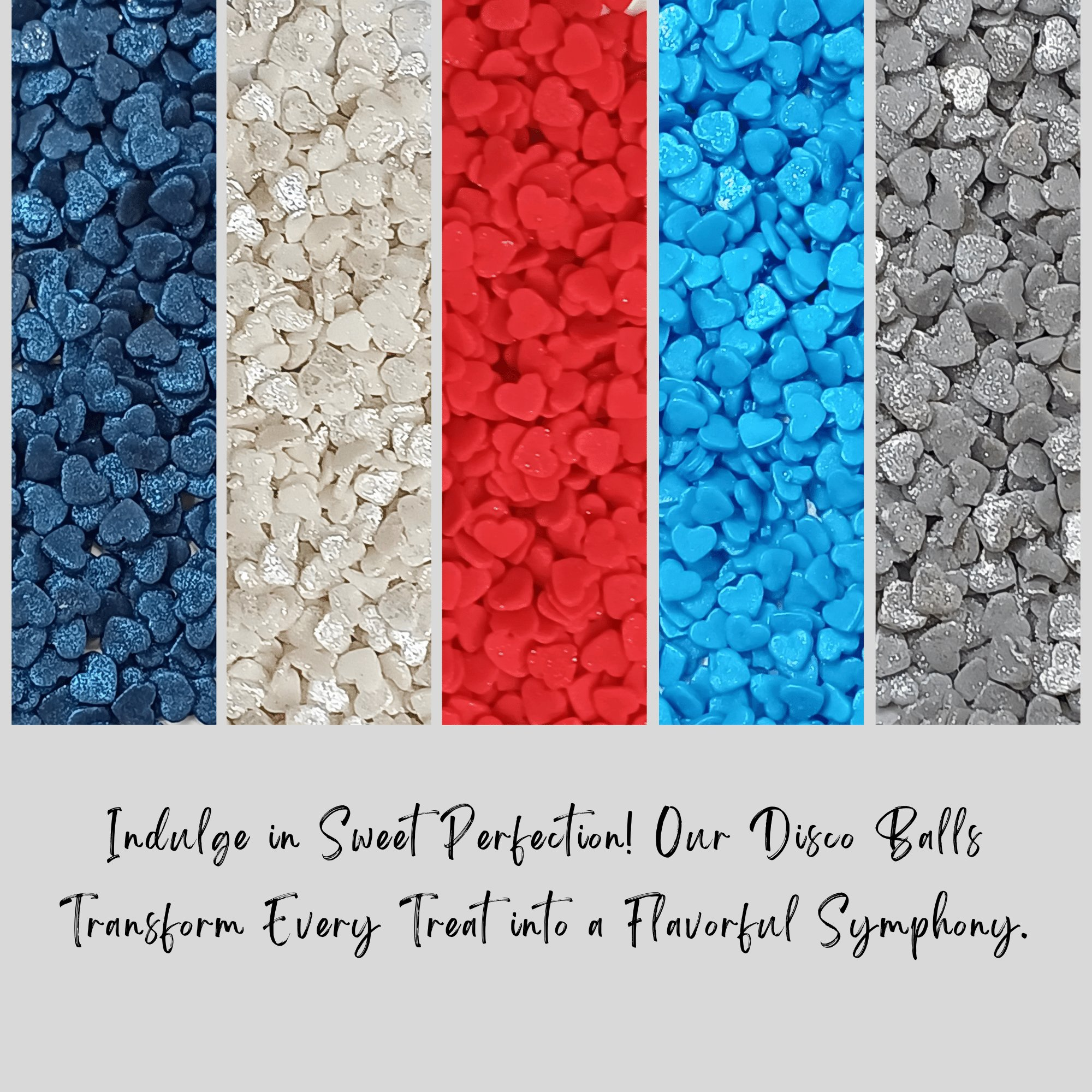 Confect Heart Sprinkles | Captain's Colors Patriotic Sprinkles | Grocsy