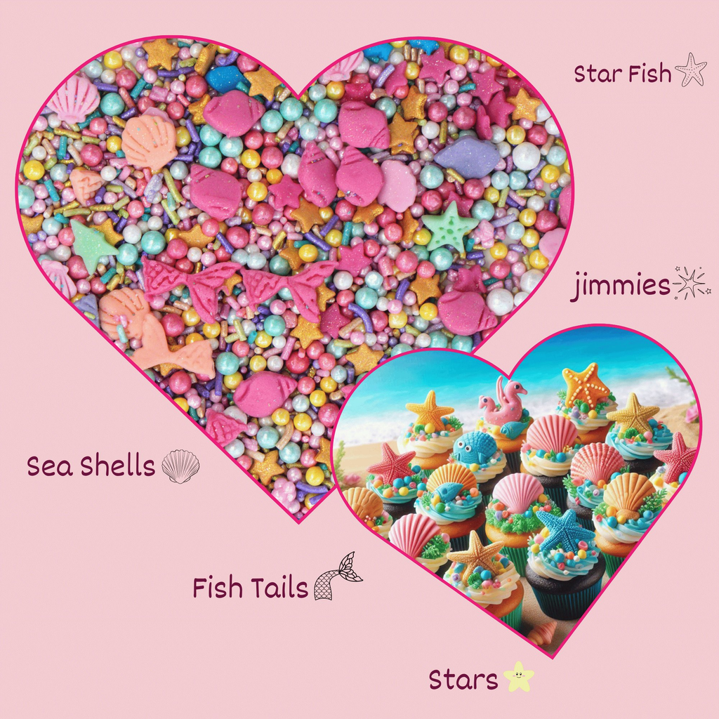 Confect Under the Sea Sprinkles for Decoration 02 | Grocsy