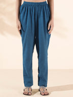 trueBrowns Blue Cotton Dobby Co-ord Set | Grocsy