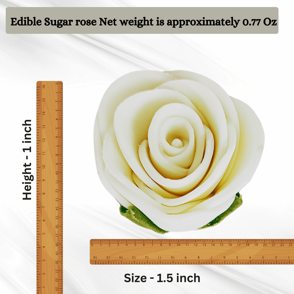 Confect White | Edible Sugar Flowers | Grocsy