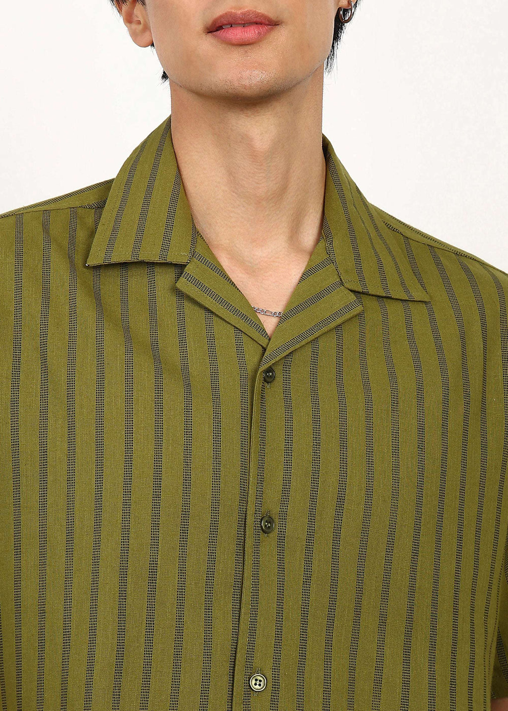 Fabmade Olive Rhythm Shirt | Grocsy