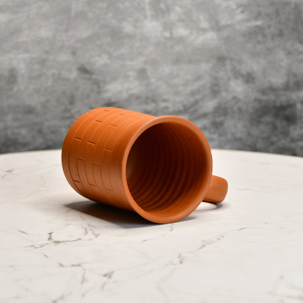 Sowpeace Premium Unglazed Terracotta imprinted Drink Mugs | Grocsy