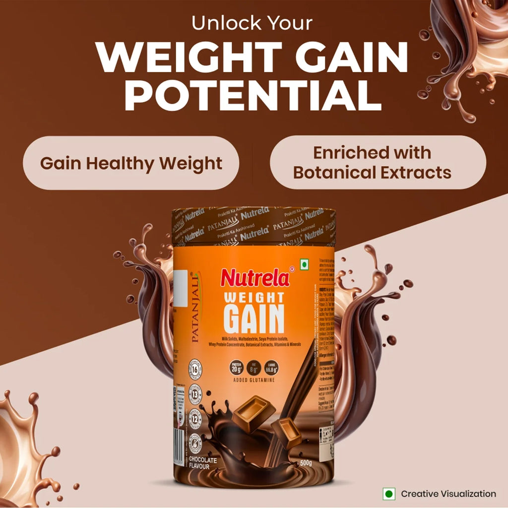Patanjali Nutrela Weight Gain Chocolate Flavour | Grocsy