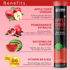 BOOSTIQ Apple Cider Vinegar Effervescent Tablets - Watermelon Flavour | Grocsy