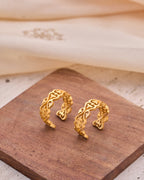 trueBrowns Gold-Polished Hoop Earrings | Grocsy