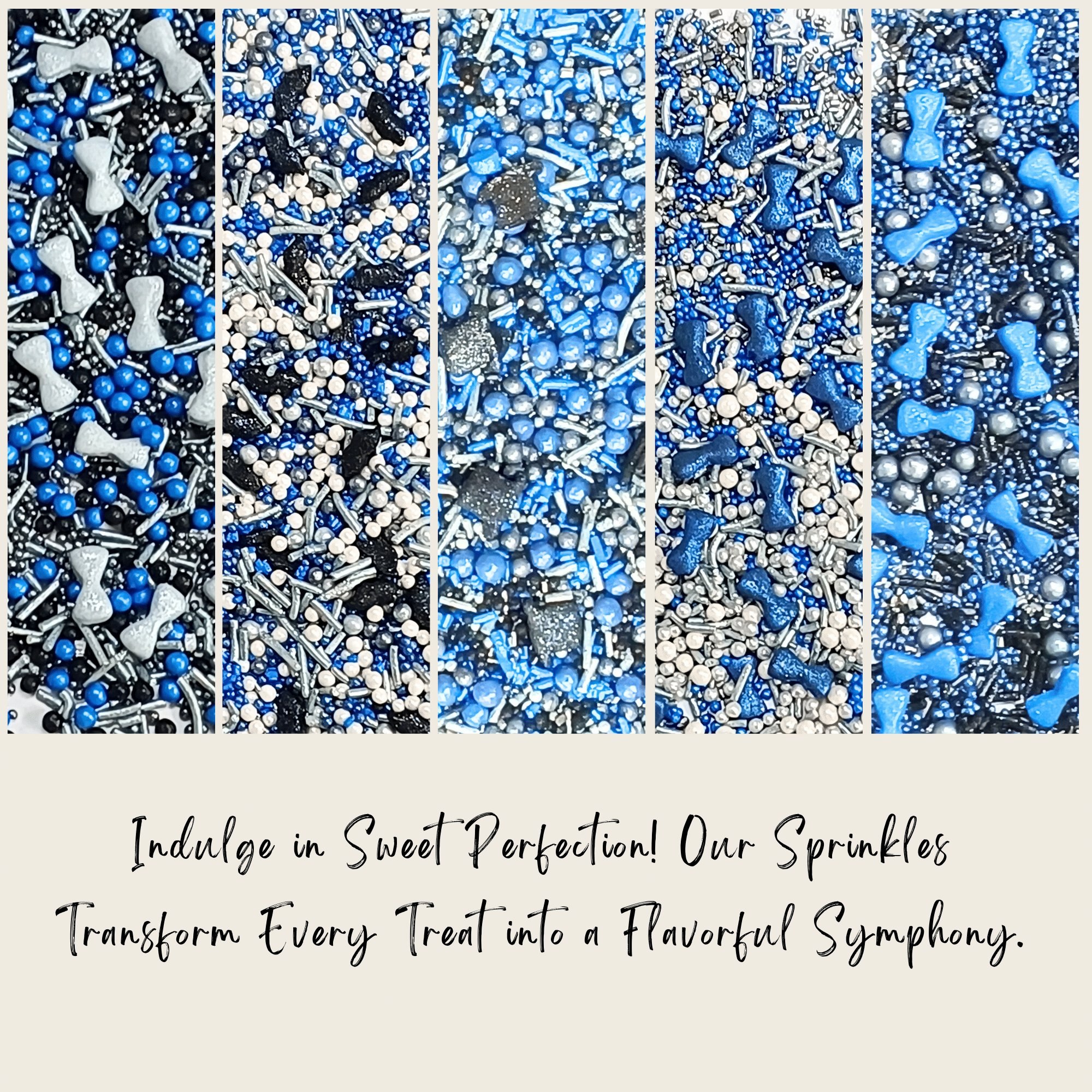 Confect Black, Blue & White | (04) Father's Day Sprinkles | Grocsy