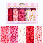 Confect Valentine Sprinkles | 06 Edible Decoration for Baking & Dessert | Grocsy