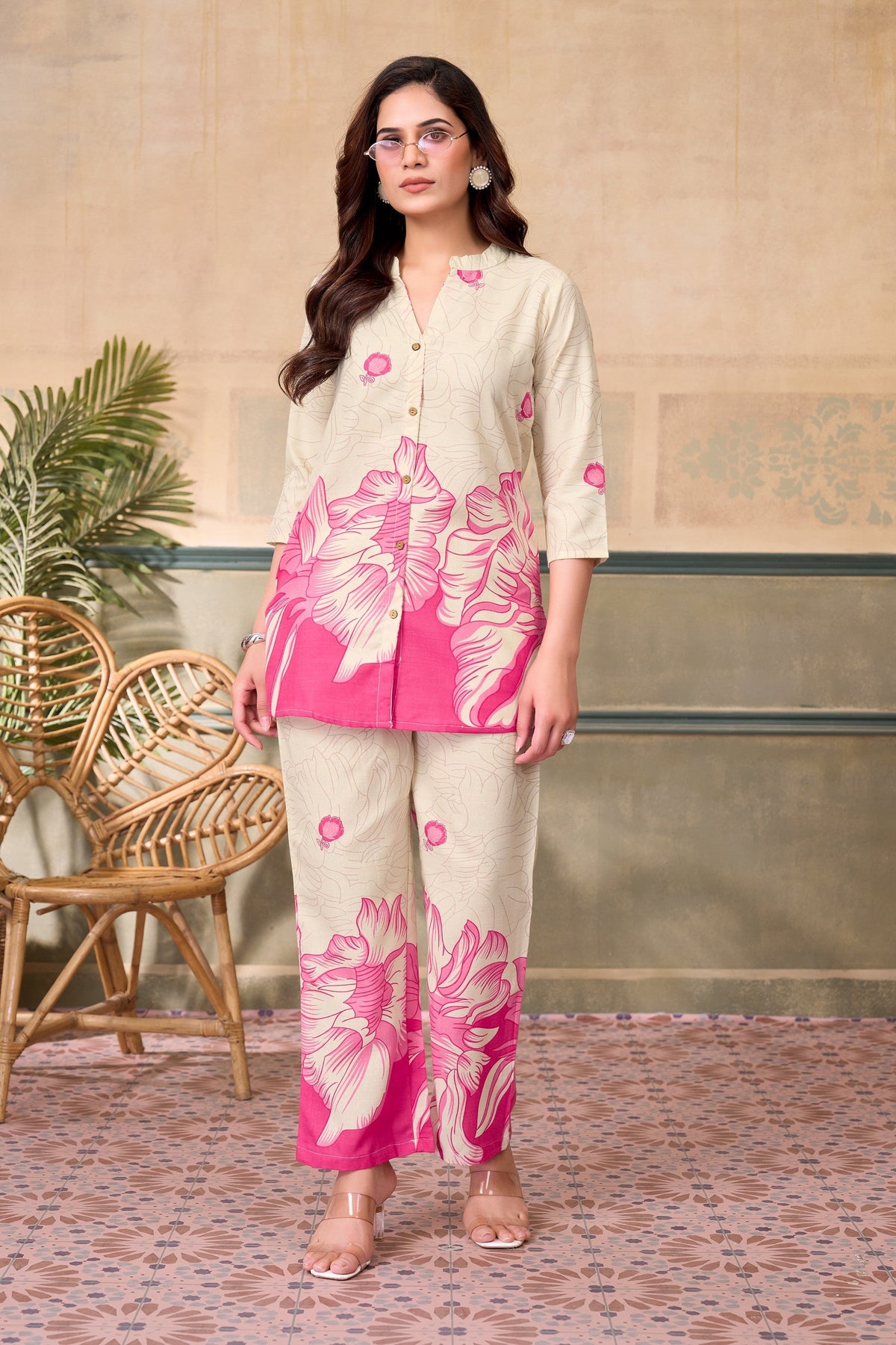 Anaita Pink Stylish Readymade Co-Ords Set | Grocsy