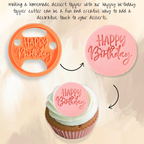 Confect Celebration Stencils Toppers Cutters | Celebration Topper Cutter (Happy Birthday 01) | Grocsy