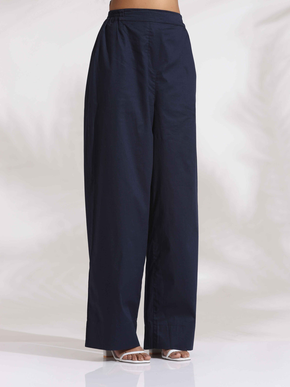 trueBrowns Blue Cotton Check Kurta Co-ord Set | Grocsy