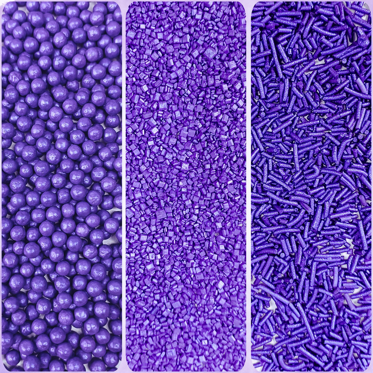 Confect Sprinkles for Cakes & Cupcakes Decoration | USP-1(Purple) | Grocsy