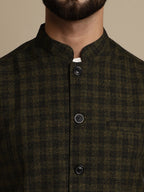 Even Apparels Men's Multi Mandarin Collar Waistcoat | Grocsy