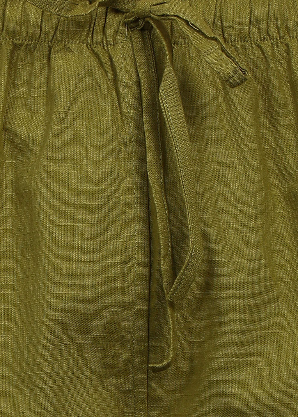 Fabmade Olive Linen Trousers | Grocsy