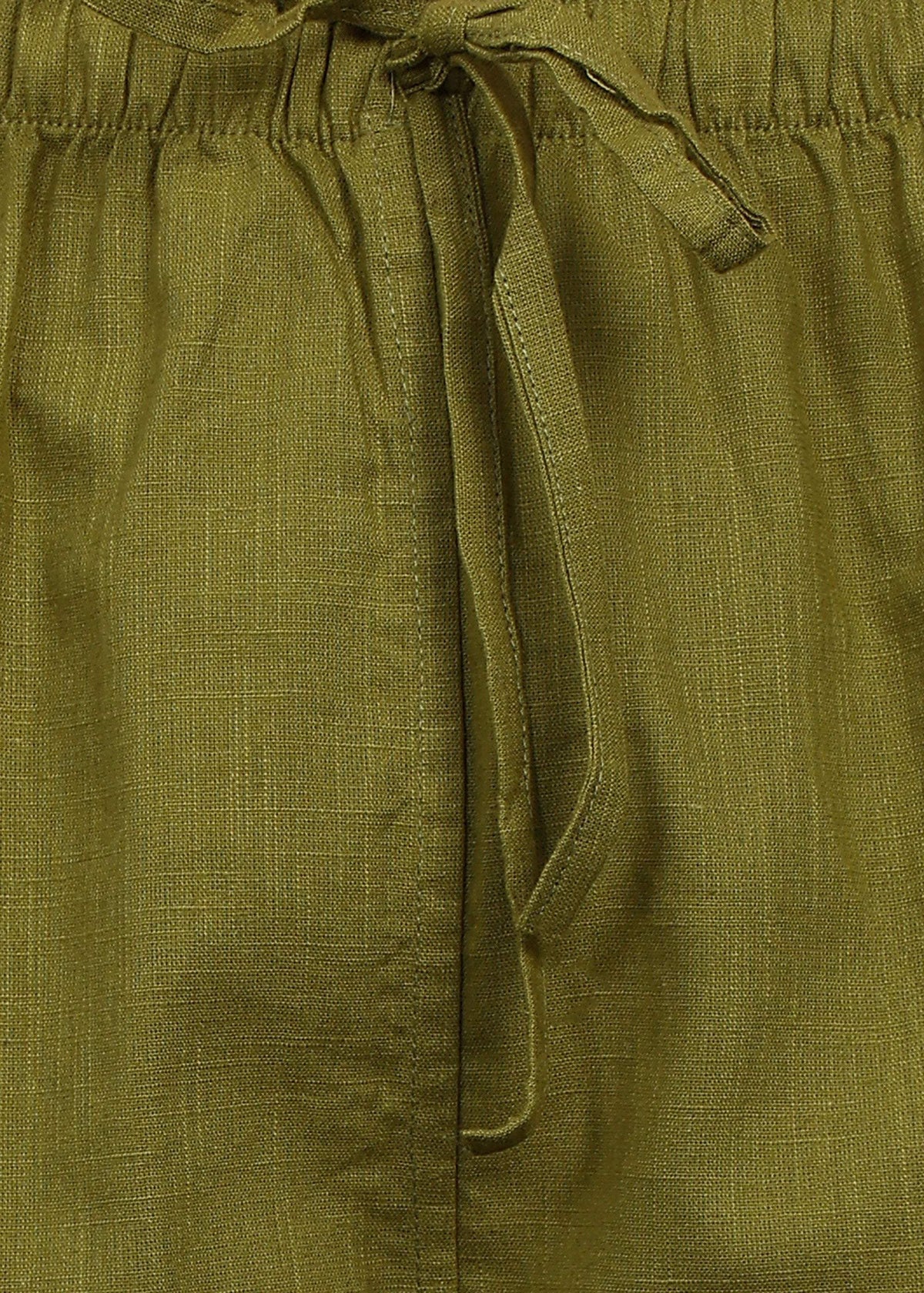 Fabmade Olive Linen Trousers | Grocsy