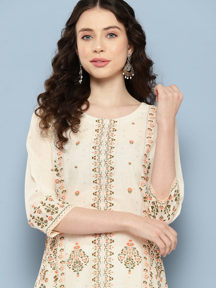 Ahalyaa Women Floral Printed Kurta | Grocsy