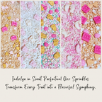 Confect Girls Baby Shower Sprinkles | Mix Heart, Teddy, Baby Feed Bottle & Baby Feet Sprinkles | Grocsy