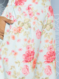 Ahalyaa Women Printed Longline Top With Palazzos | Grocsy