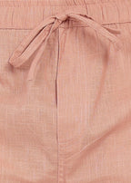 Fabmade Men’S Peach Linen Shorts | Grocsy