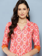 Ahalyaa Women Ethnic Motifs Printed Regular Gotta Patti Kurta with Palazzos | Grocsy