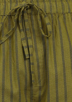 Fabmade Olive Rhythm Shorts | Grocsy