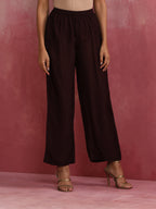 trueBrowns Cola Viscose Silk Kurta Co-ord Set | Grocsy