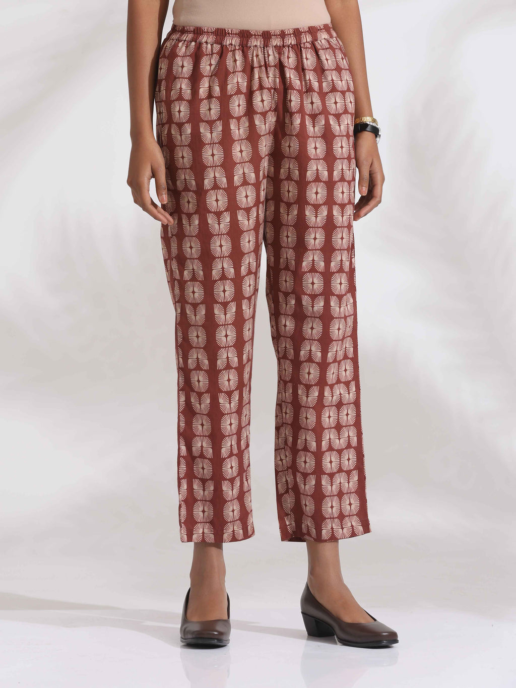 trueBrowns Green Cotton Print HighSlit Kurta Set | Grocsy