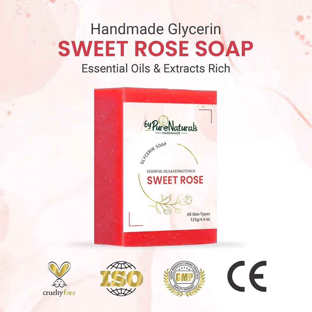 byPureNaturals Sweet Rose Soap | Grocsy