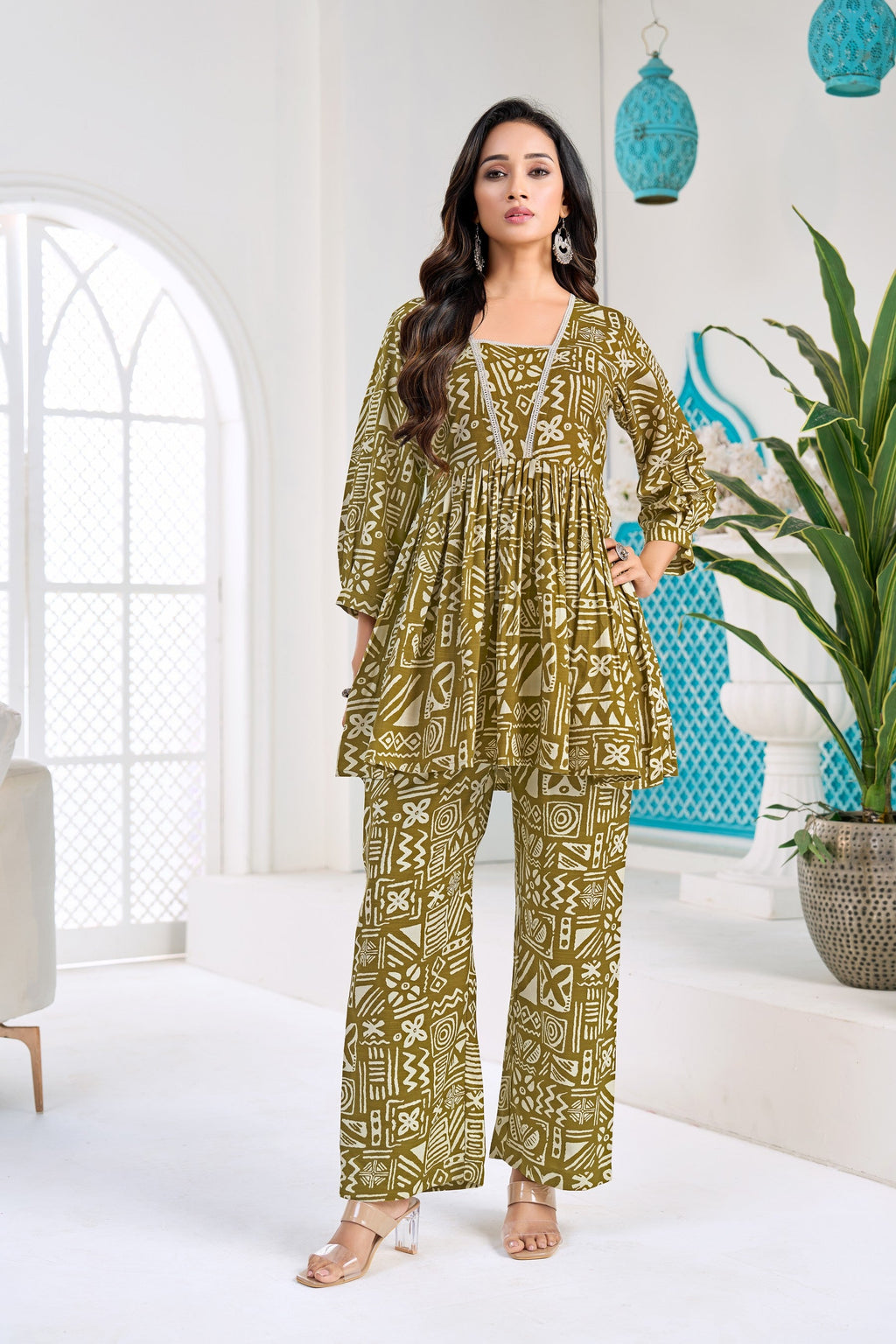 Anaita Yellow Stylish Readymade Co-Ords Set | Grocsy